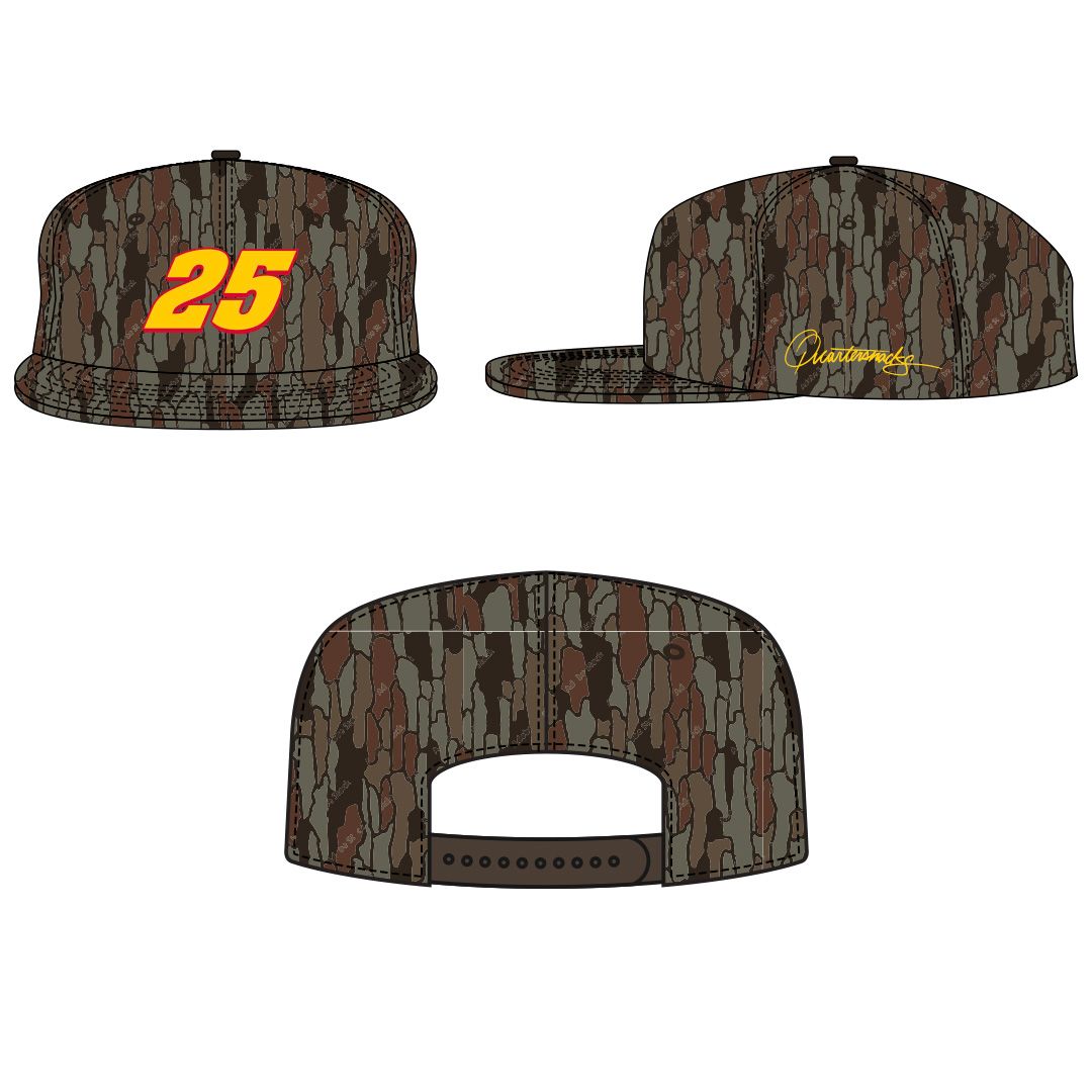 Racer Adjustable Snapback Cap Brk Camo OS