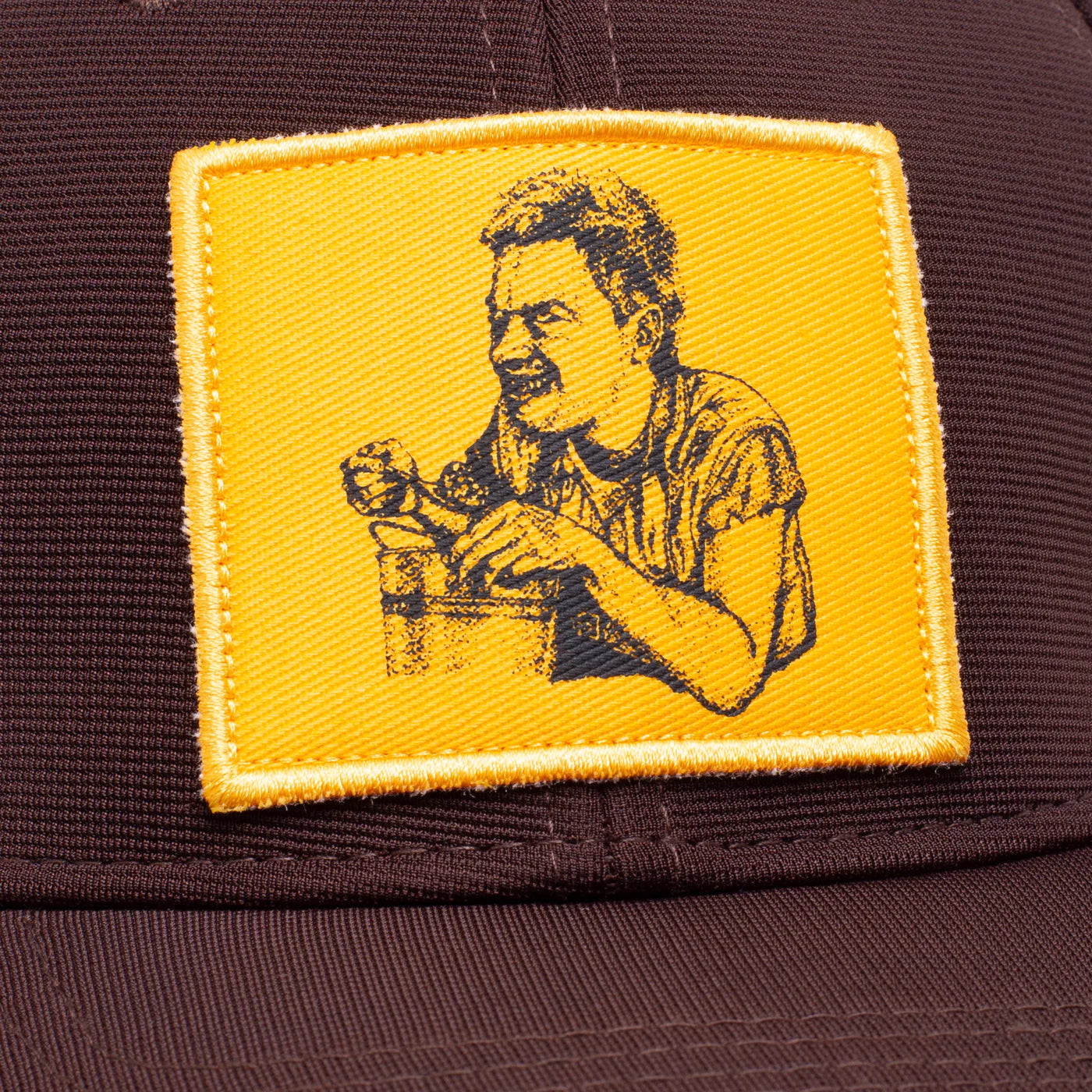 Bucket Boy Adjustable Velcro Strapback Hat Brwn OS
