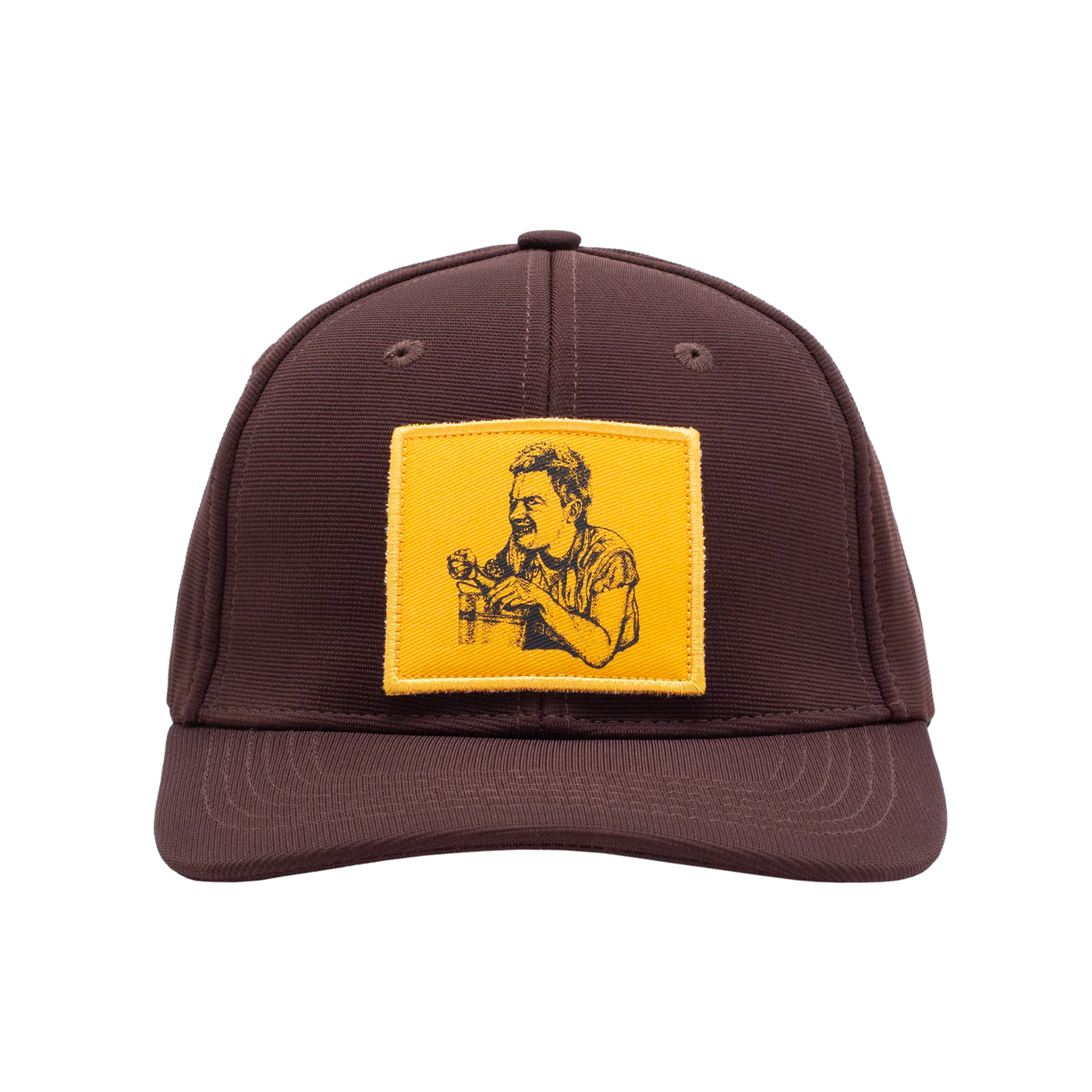 Bucket Boy Adjustable Velcro Strapback Hat Brwn OS