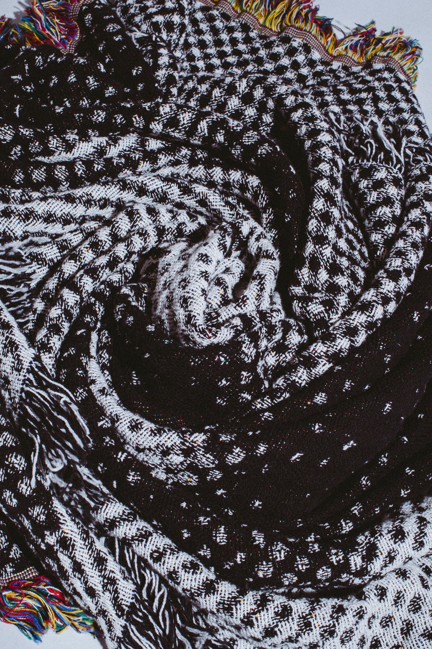 Gonz Class Photo Blanket 68" X 50" Blk/Wht