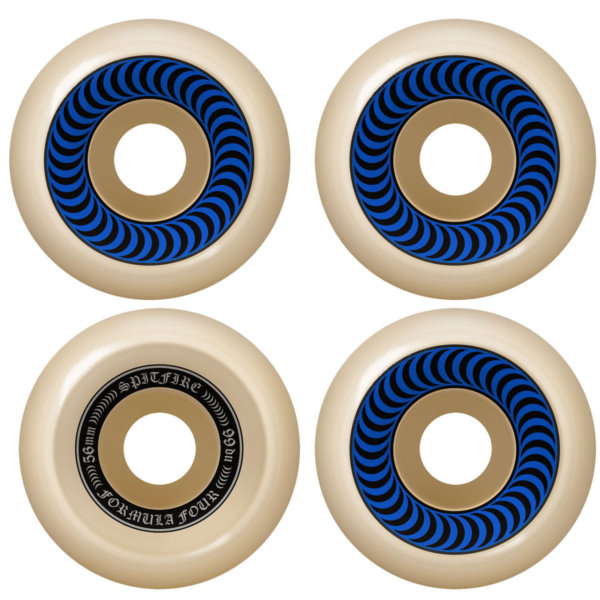 F4 OG Classic Swirl 99du Wheels 56mm Wht/Blu