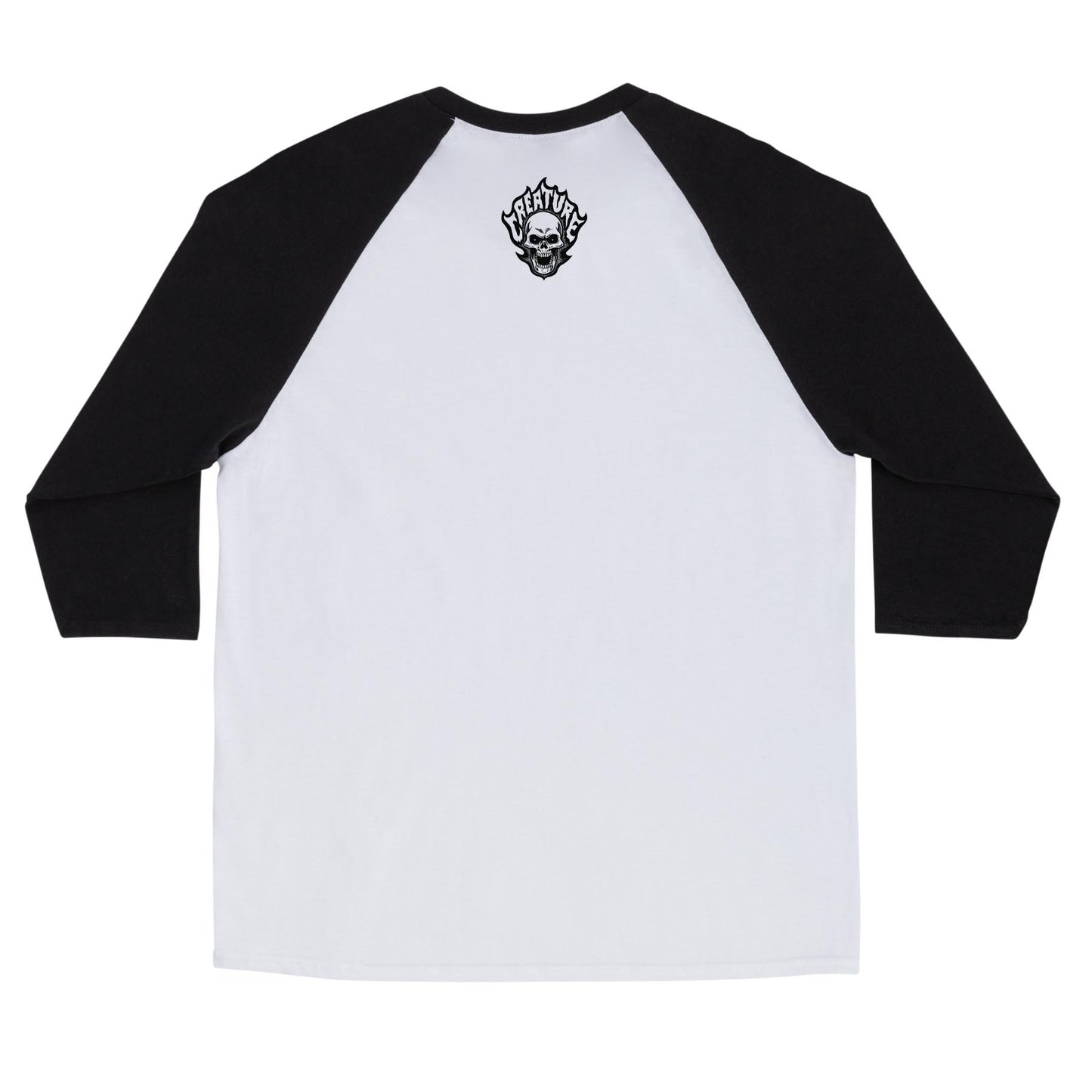 Listen To 3/4 Sleeve Shirt wht/Blk(size options listed)