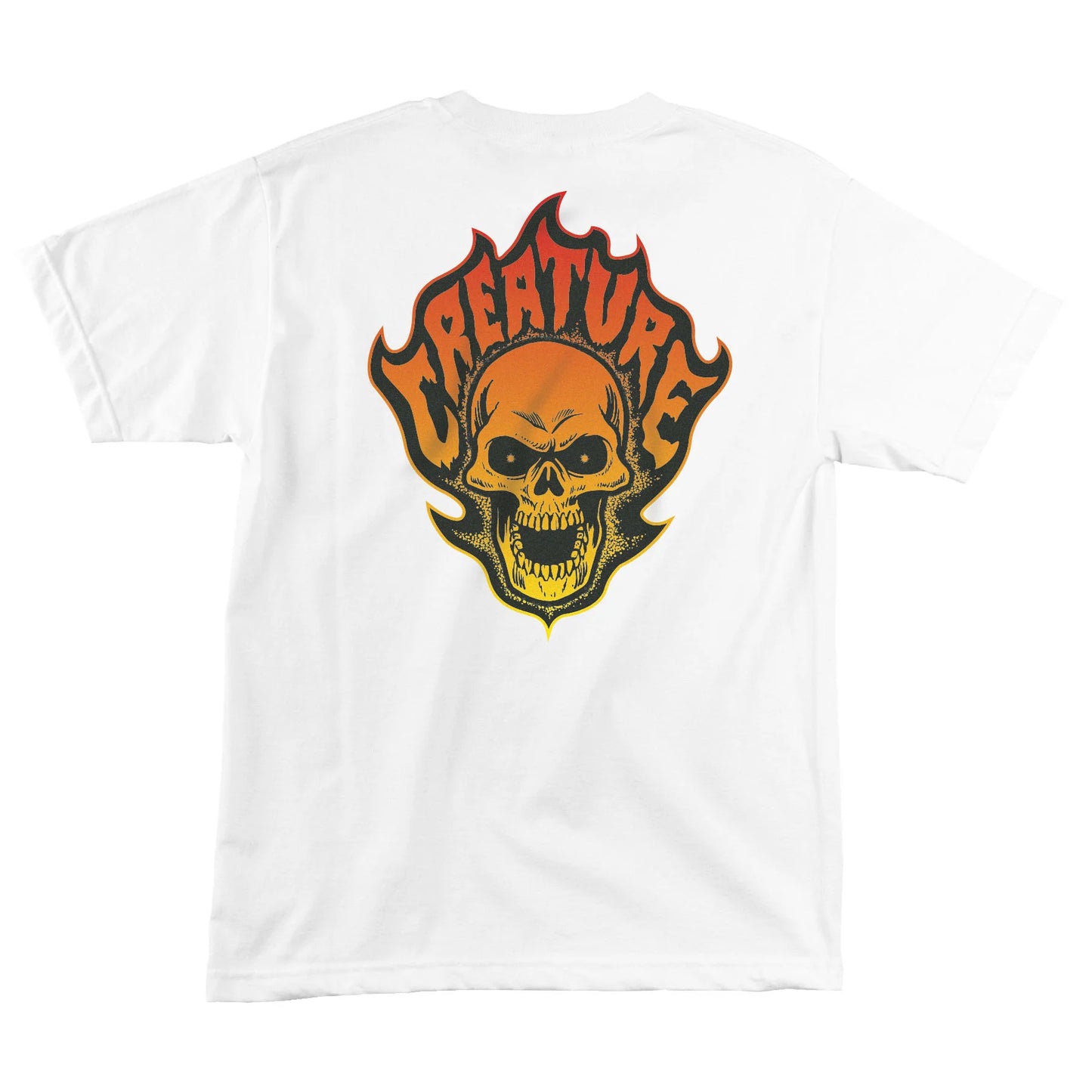 Bonehead Flame Heavyweight S/S Tee Shirt Wht(size options listed)