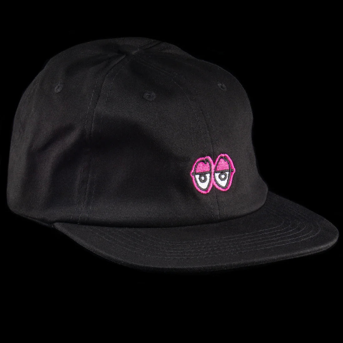 Eyes Adjustable Strapback Hat Blk/Pnk OS