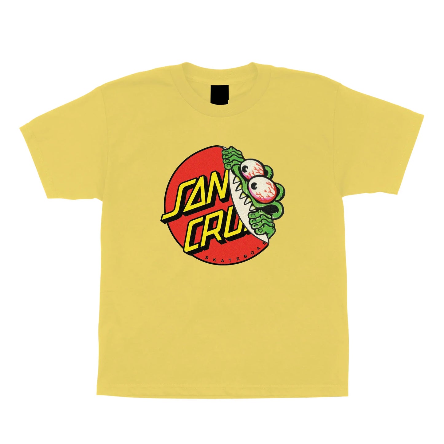 Youth Beware Dot Font Midweight S/S Tee Shirt Ylw(size options listed)
