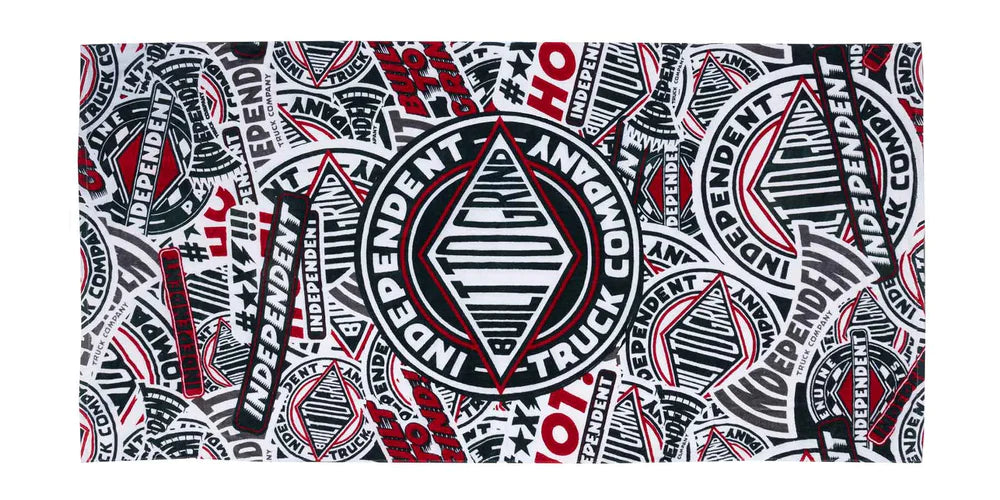 BTG Pattern Towel Blk/Red OS 64" x 31.5"