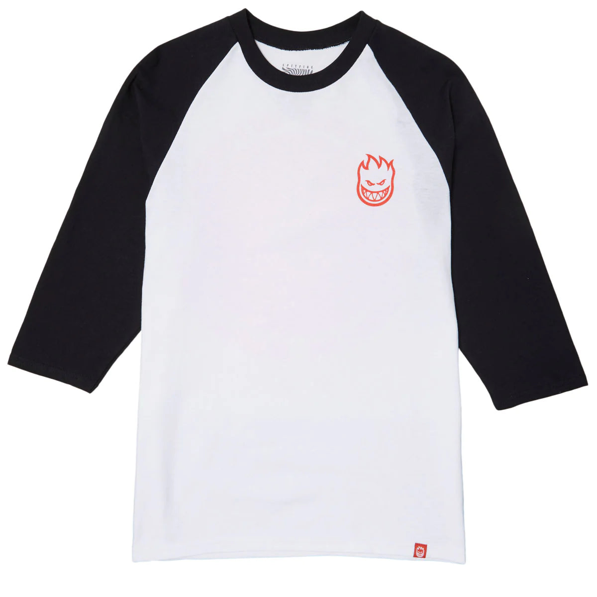 Classic Vortex 3/4 Raglan BLK/WHT/RD (size options listed)