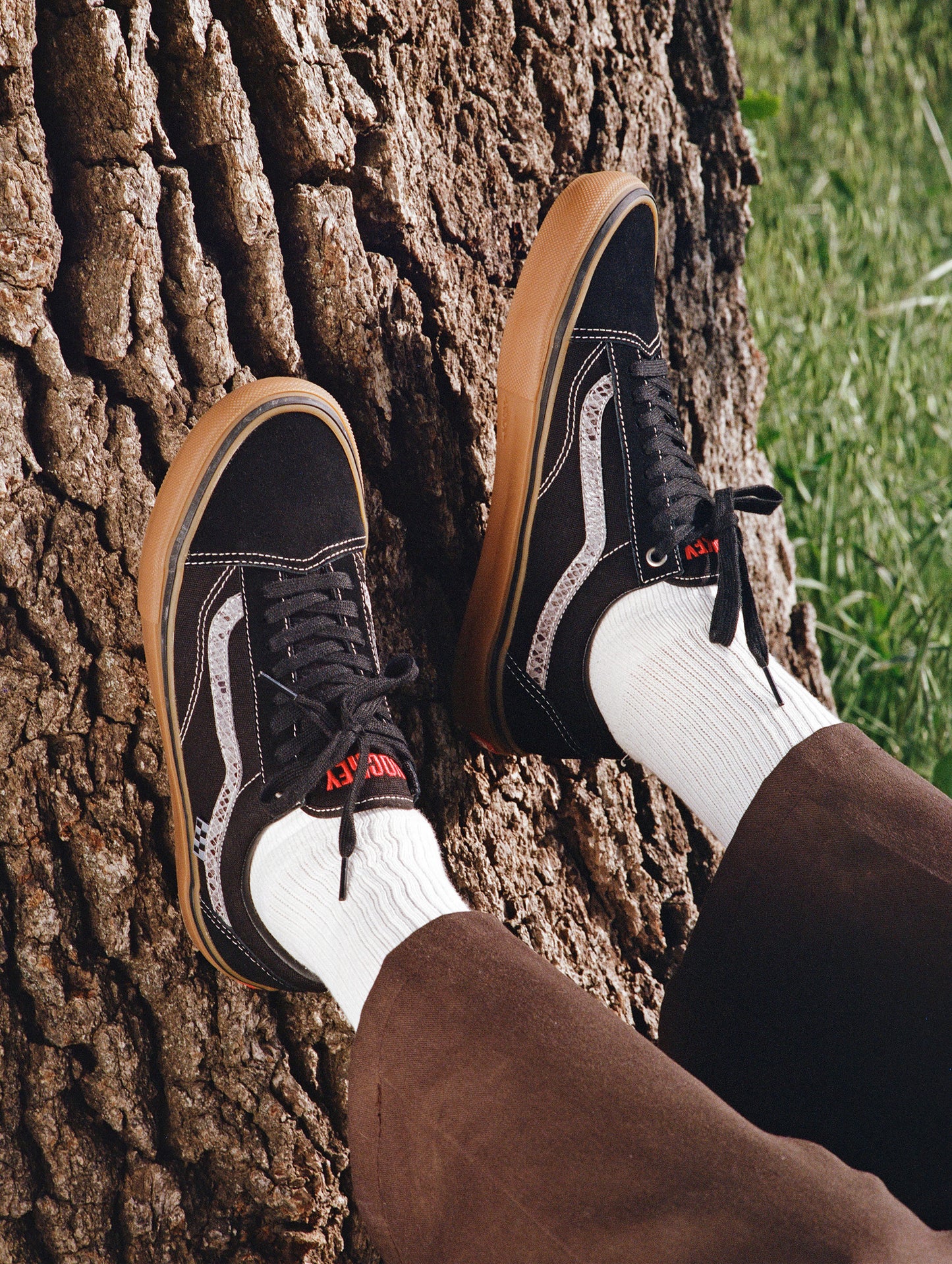 Hockey X Vans Skate Old Skool Shoe Blk/Snake(size options listed)