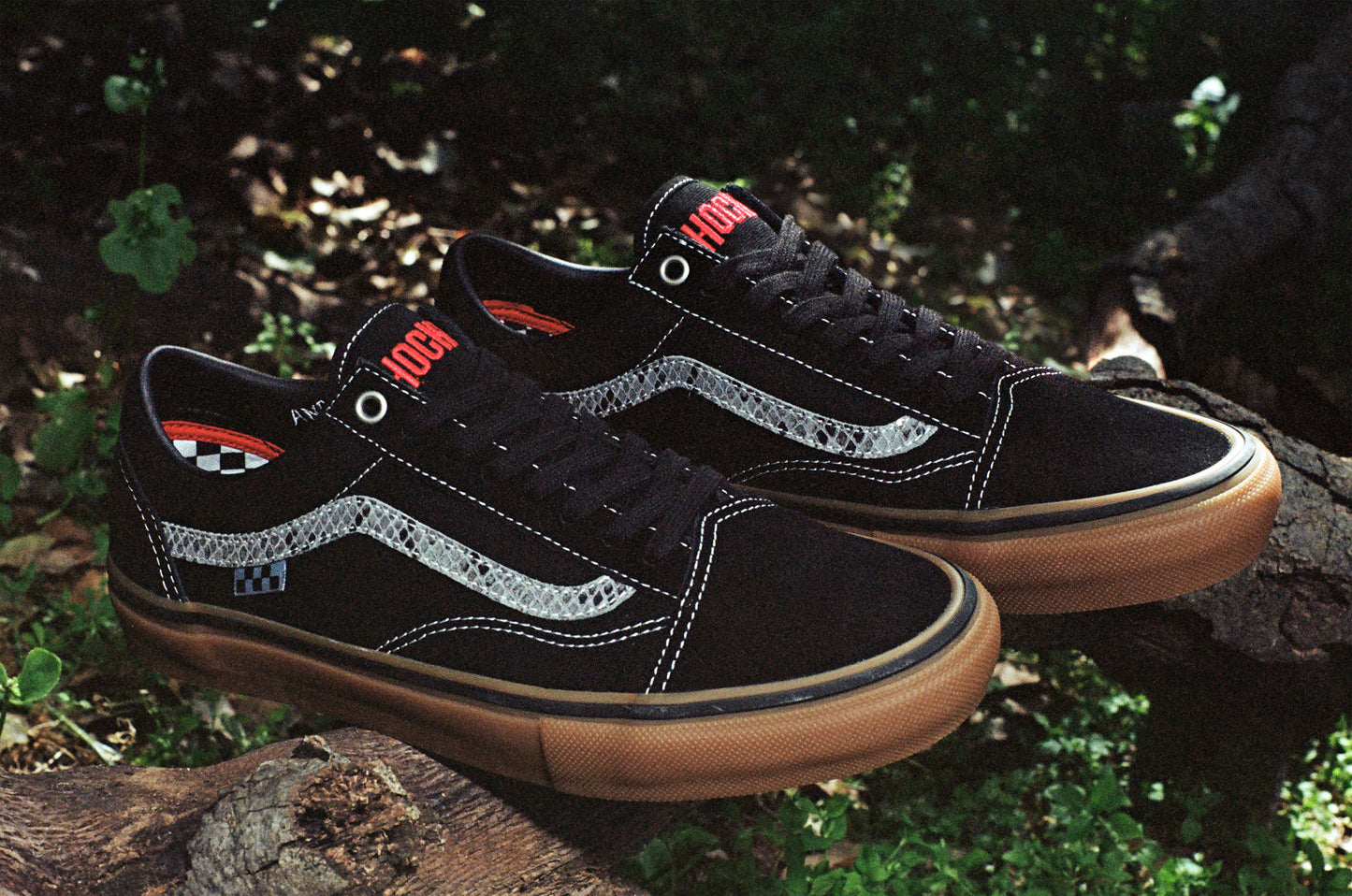 Hockey X Vans Skate Old Skool Shoe Blk/Snake(size options listed)