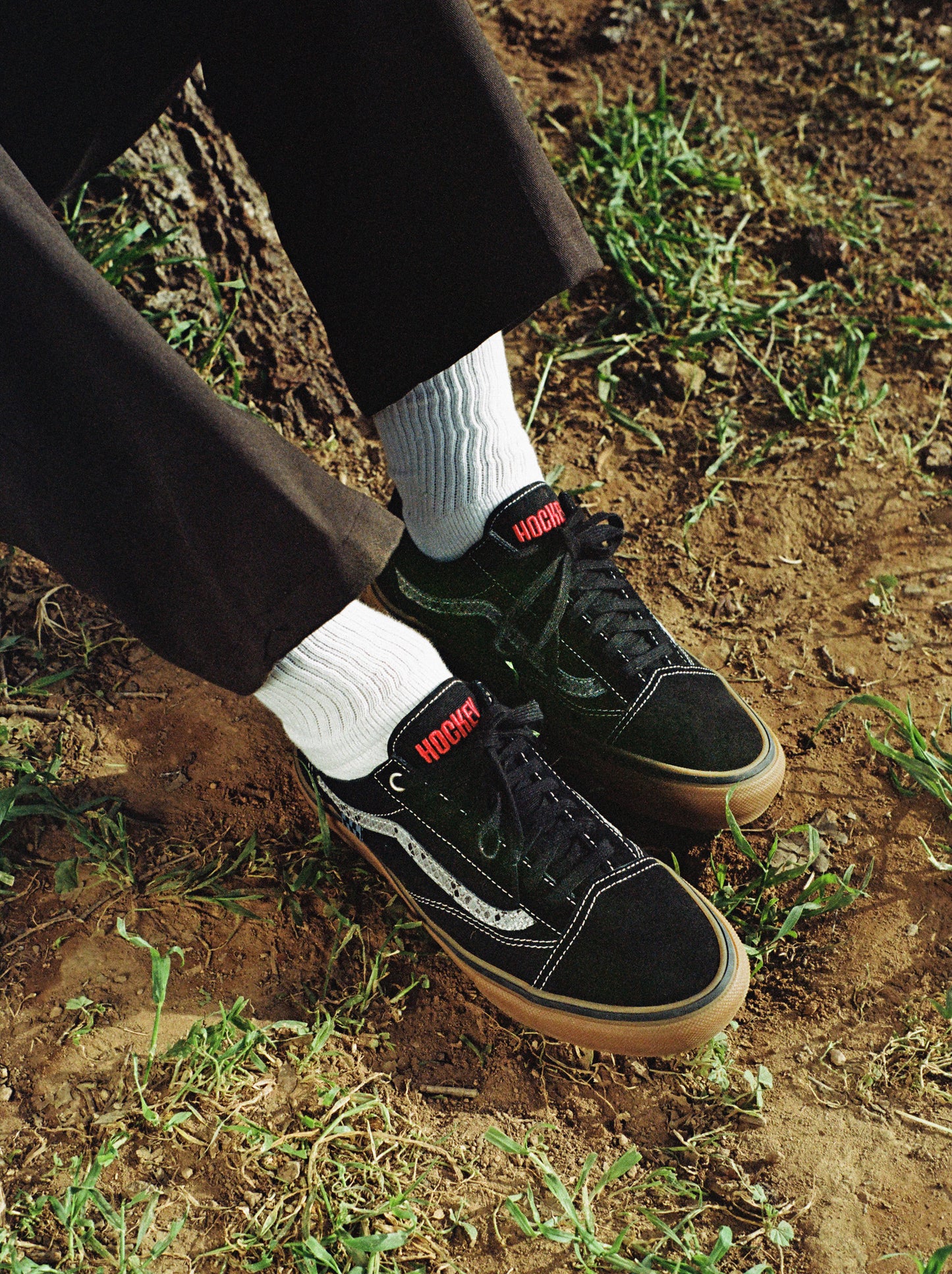 Hockey X Vans Skate Old Skool Shoe Blk/Snake(size options listed)