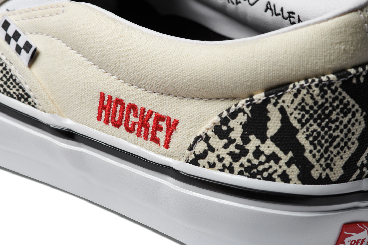 Skate Slip On Hockey Shoe Snake Canvas(size options listed)