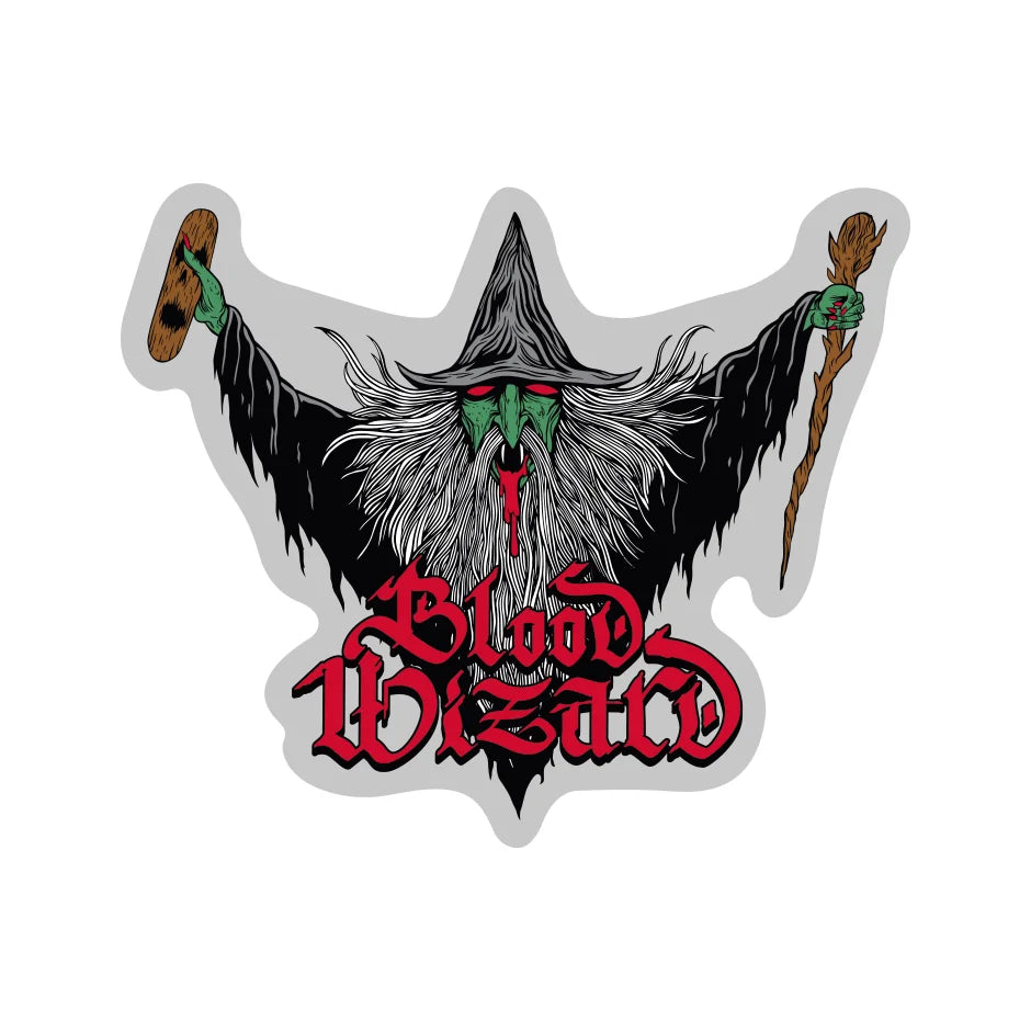 Flying Wizard Large sticker Approx. 8 X 6.7in.