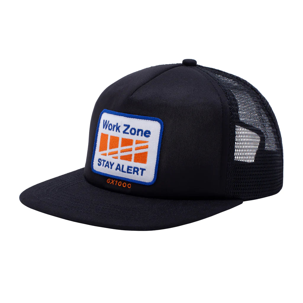 Work Zone Adjustable Snapback Hat Blk OS