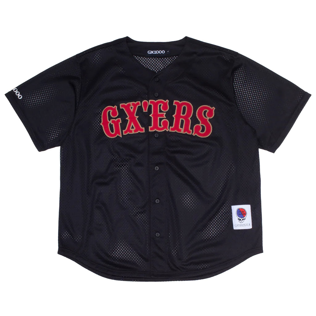 Baseball Jersey GXERS Blk(size options listed)