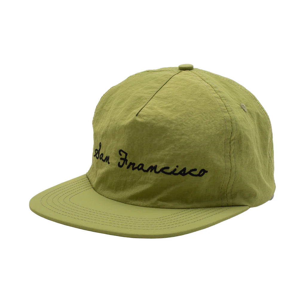 Cursive SF Adjustable Snapback Hat Grn OS