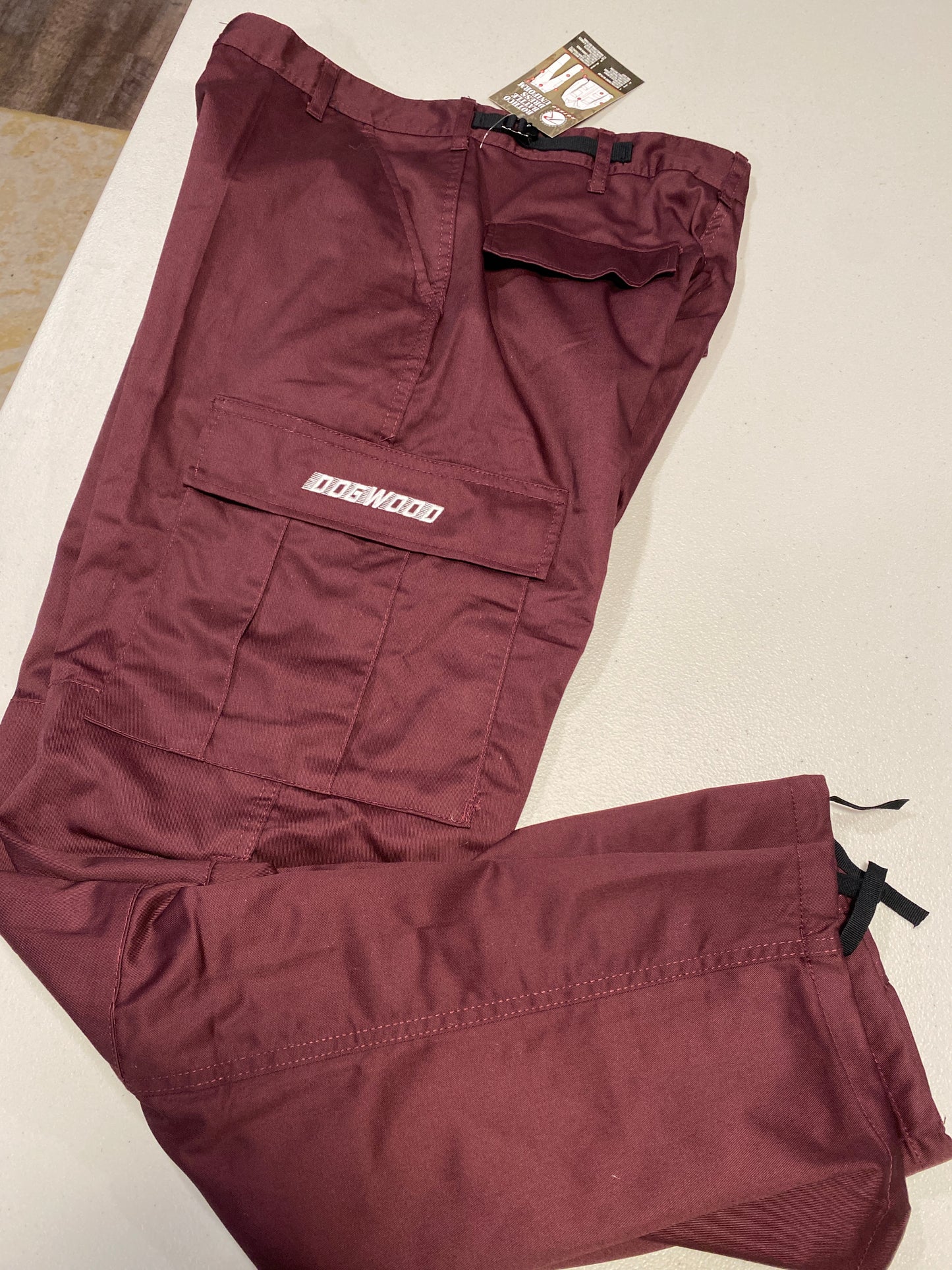 Bdu Speedwave Embroidered/Wht Cargo Pants Maroon