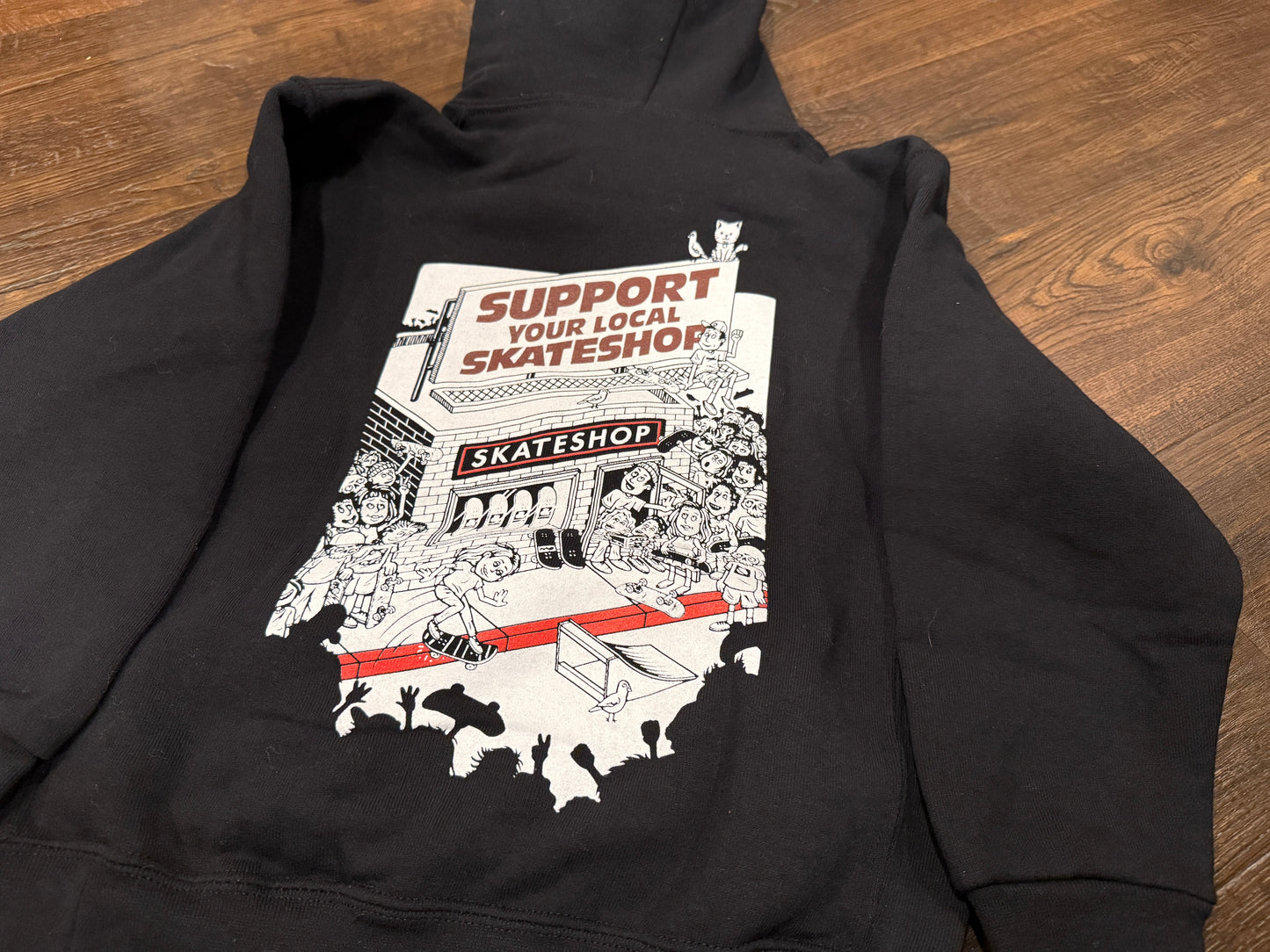 Youth DeadDog SSD 2025 Todd Bratrud X Russell Athletic Dri Power L/S Pullover Hooded Sweatshirt Blk