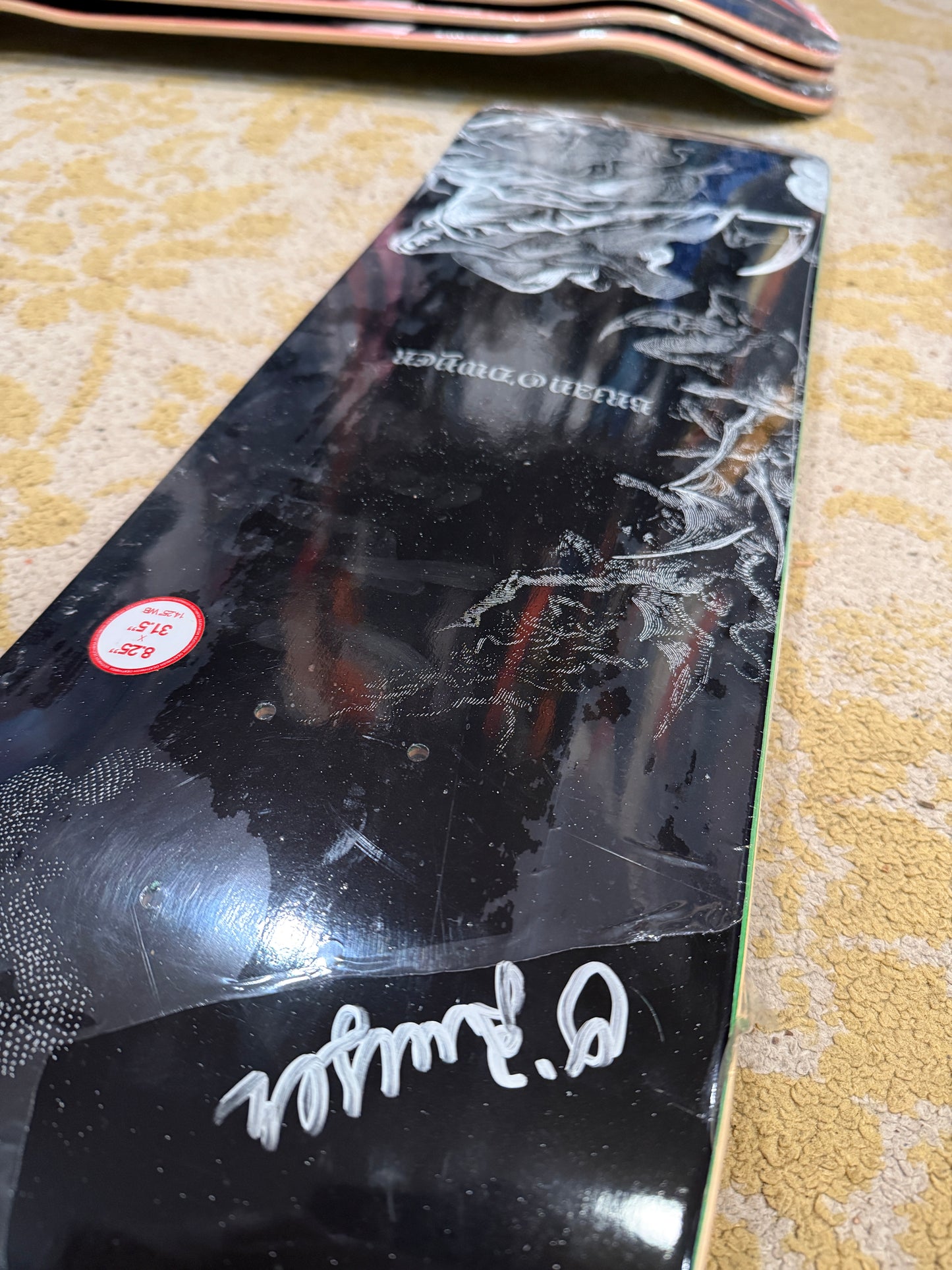 BOD Brian O'dwyer Lineage Autographed Pro Deck 8.25 X 31.5