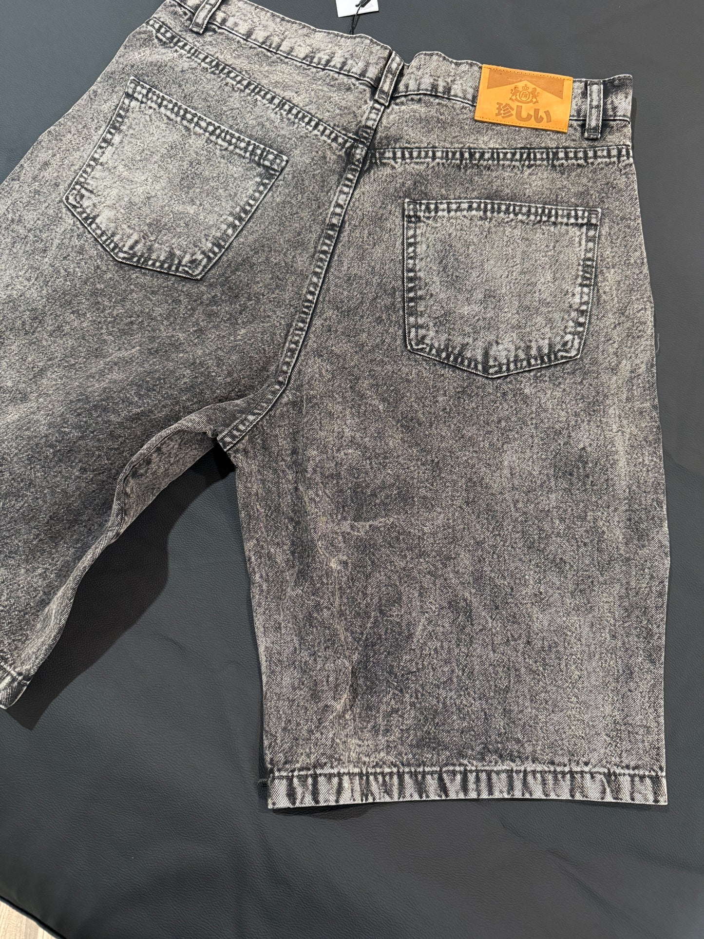 Herringbone Miller Denim Shorts Gry