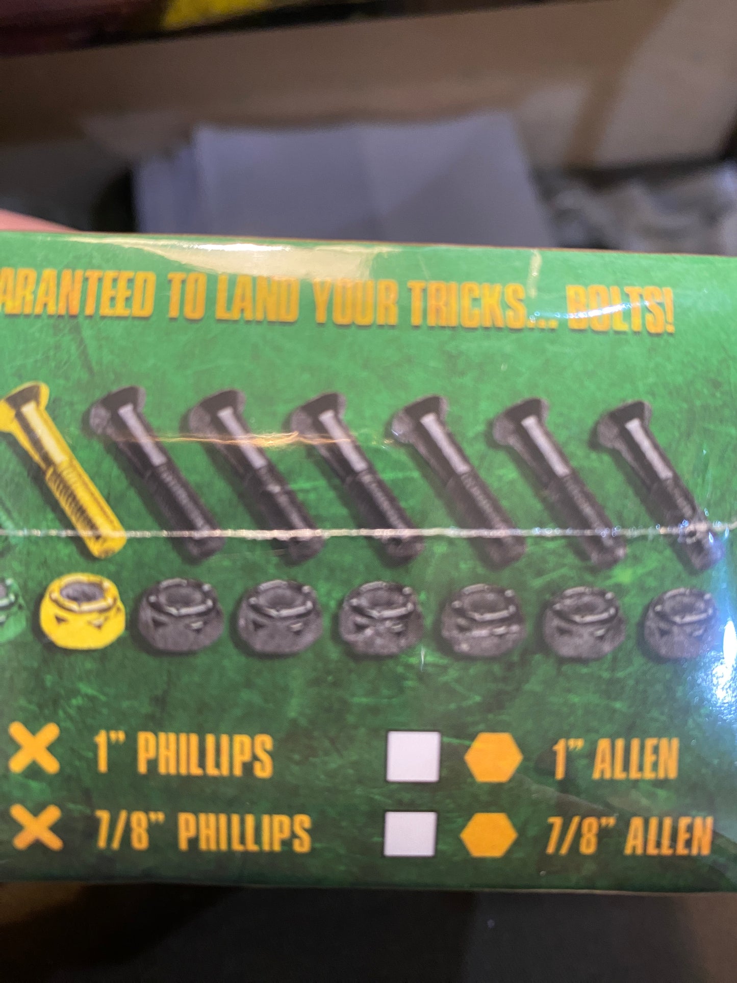 1" Inch Phillips Hardware 1Ylw/1Grn/6Blk