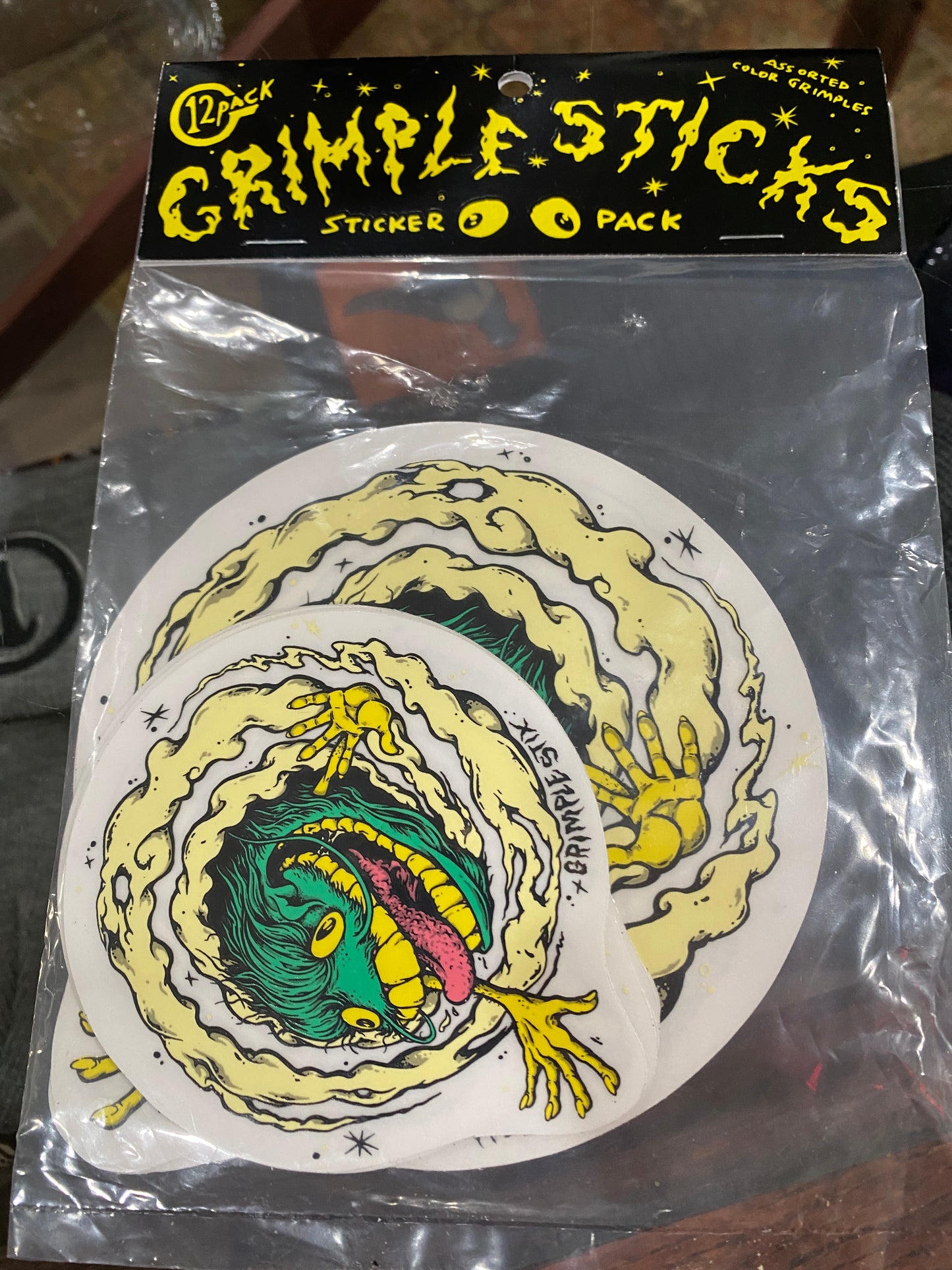 Grimple Sticks Sticker Pack 12 Asst. Color Grimples
