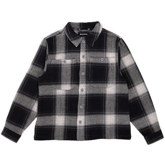 Maar Buttondown L/S Flannel Shirt Gravel(size options listed)