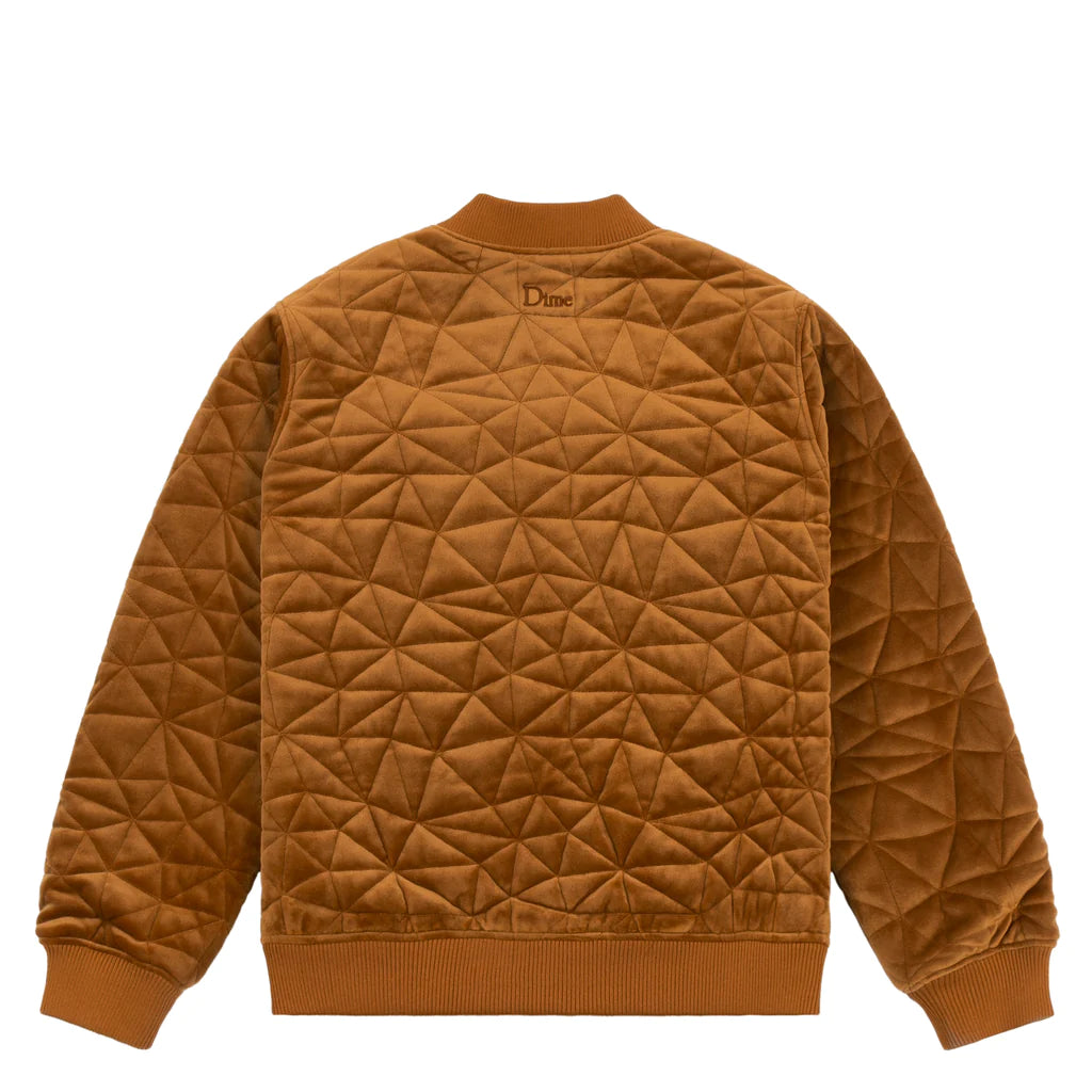 Velour Bomber Jacket Rust(size options listed)