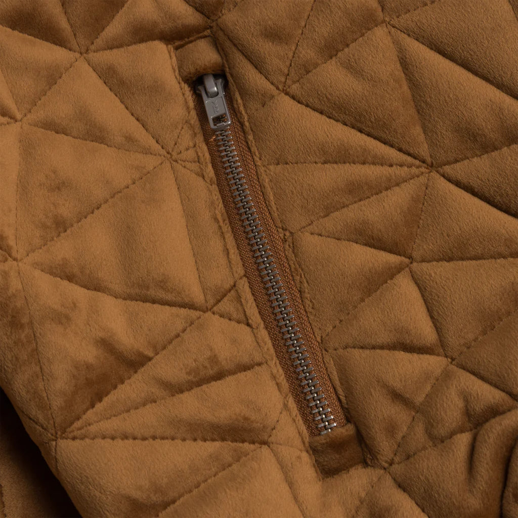 Velour Bomber Jacket Rust(size options listed)