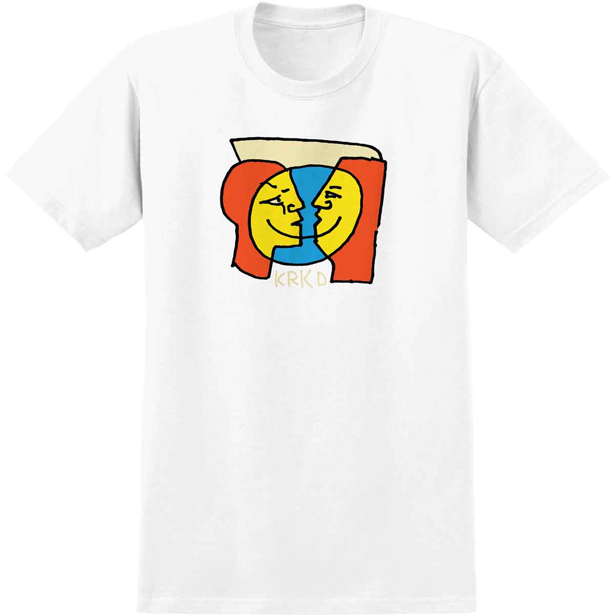 Moonsmile S/S Shirt WHT/MLTI (size options listed) -