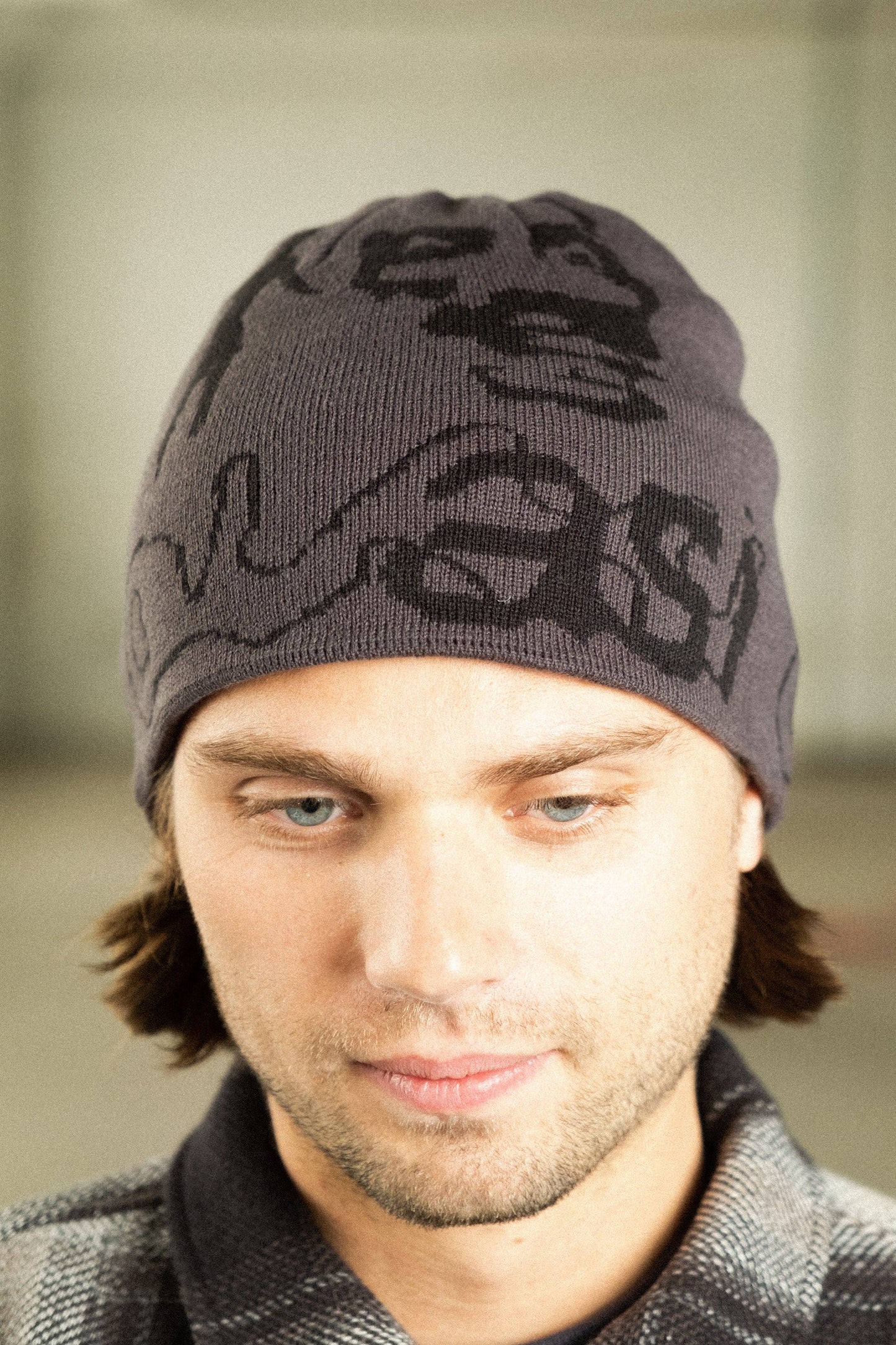 Stoneage Beanie Blk/Gry OS