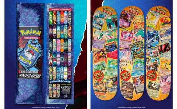 Santa Cruz X Pokemon 30th Anniversary Blind Bag Deck 8.0 X 31.6