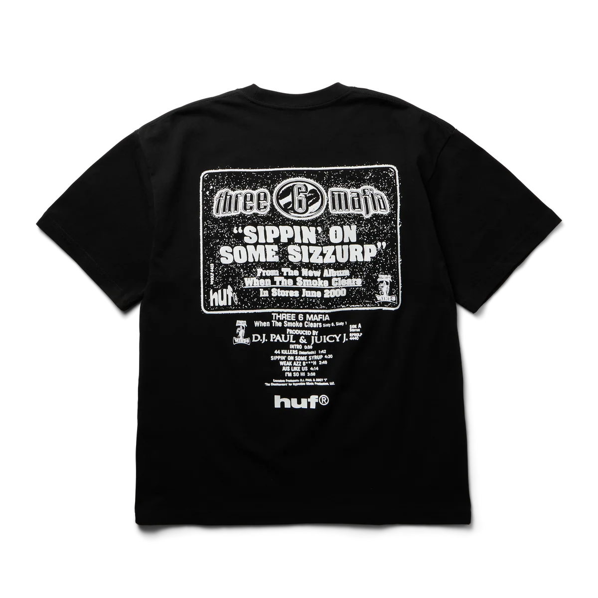 Huf X Three 6 Mafia Sizzurp s/s Tee Shirt Blk
