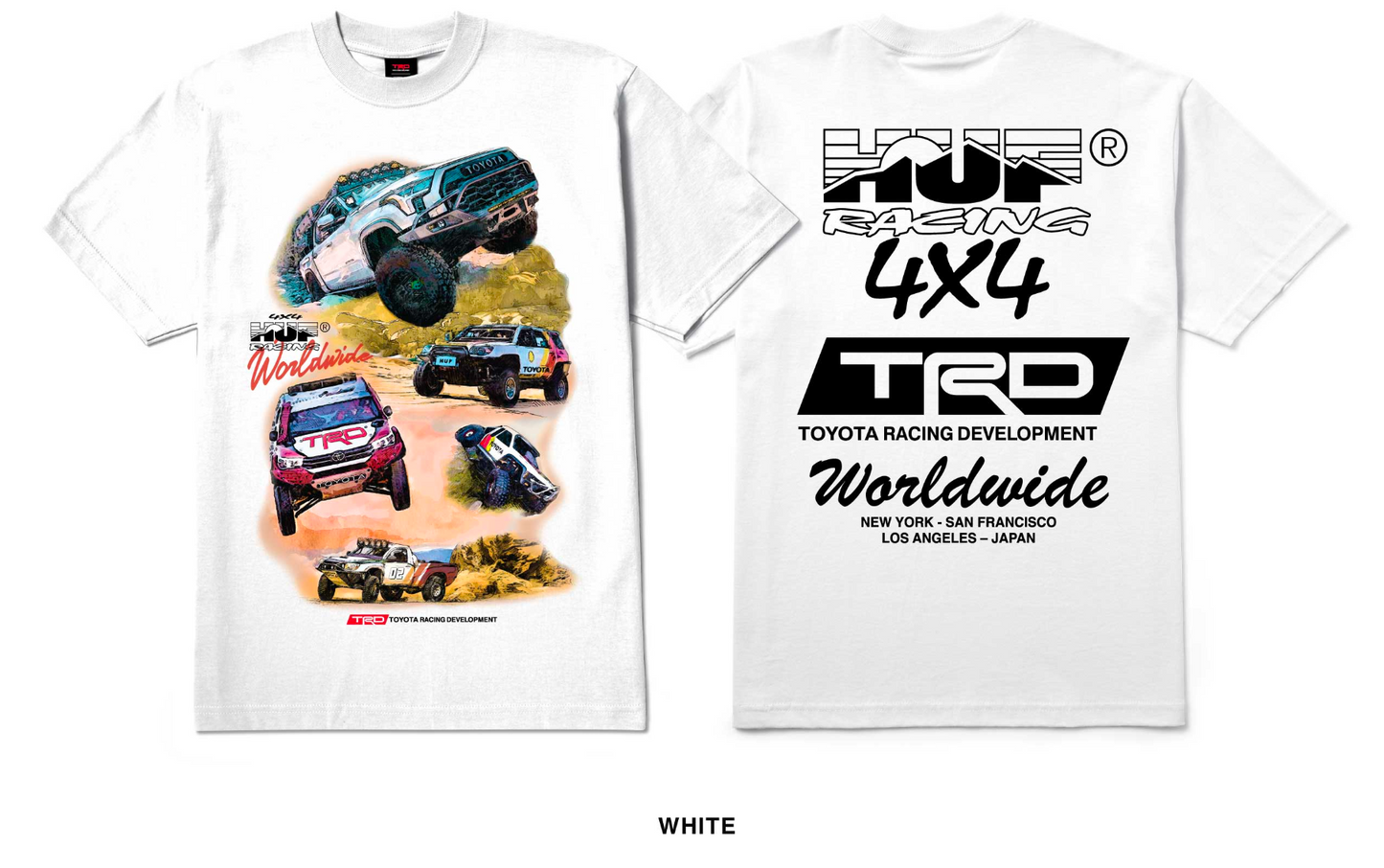 Huf X Toyota TRD Racing Valley Trails S/S Tee Shirt Wht