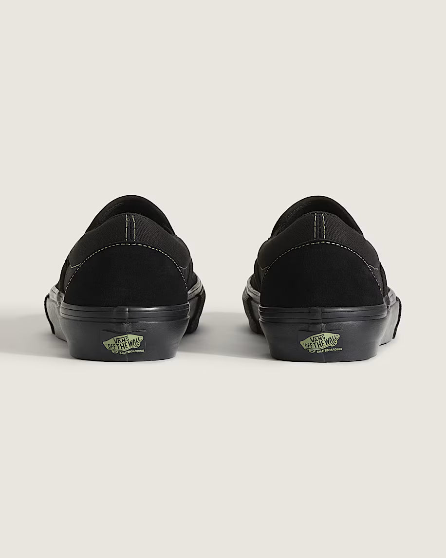 Skate Slip On Shoe Blk/Olv Grn