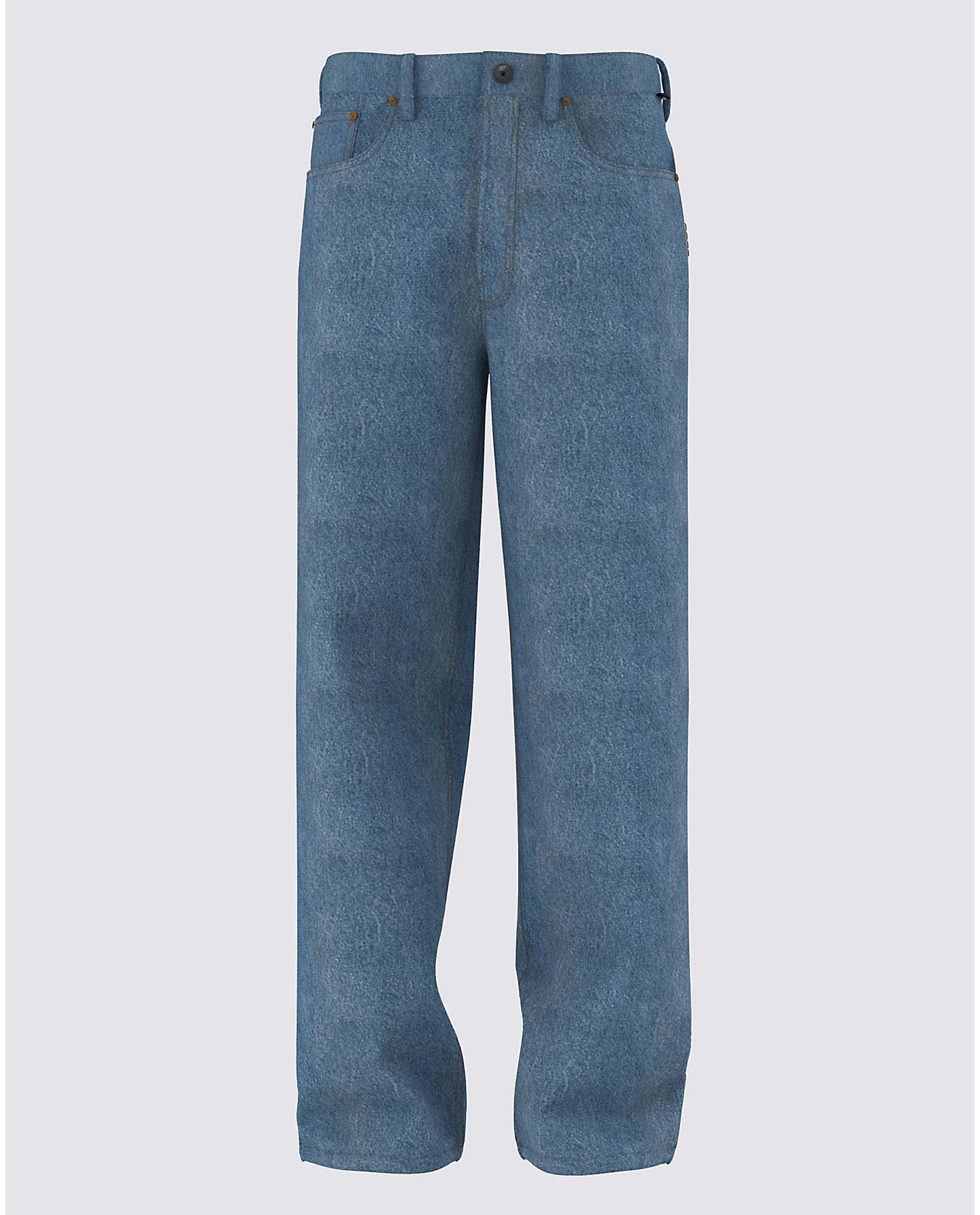 Check - 5 Baggy Denim Pant Stonewash/Blu(size options listed)