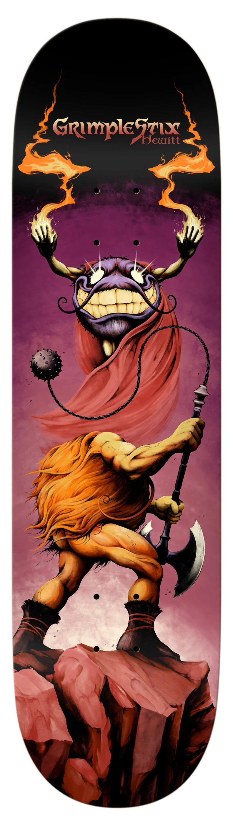 Peter Hewitt Grimple Stix Barbarians Pro Deck 8.5 X 31.8