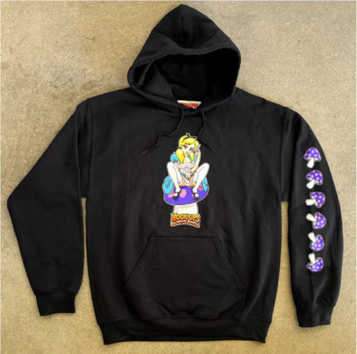 Alice Pullover Hoodie Blk size options listed Dogwood Skate Shop