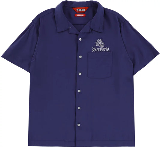 Jollyman S/S Button Up Shirt Blu(size options listed)