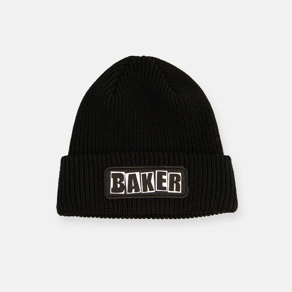Brand Logo Patch Beanie Blk/Wht OS