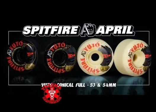 F4 99a April X Yuto Horigome Conical Full Pro Wheels