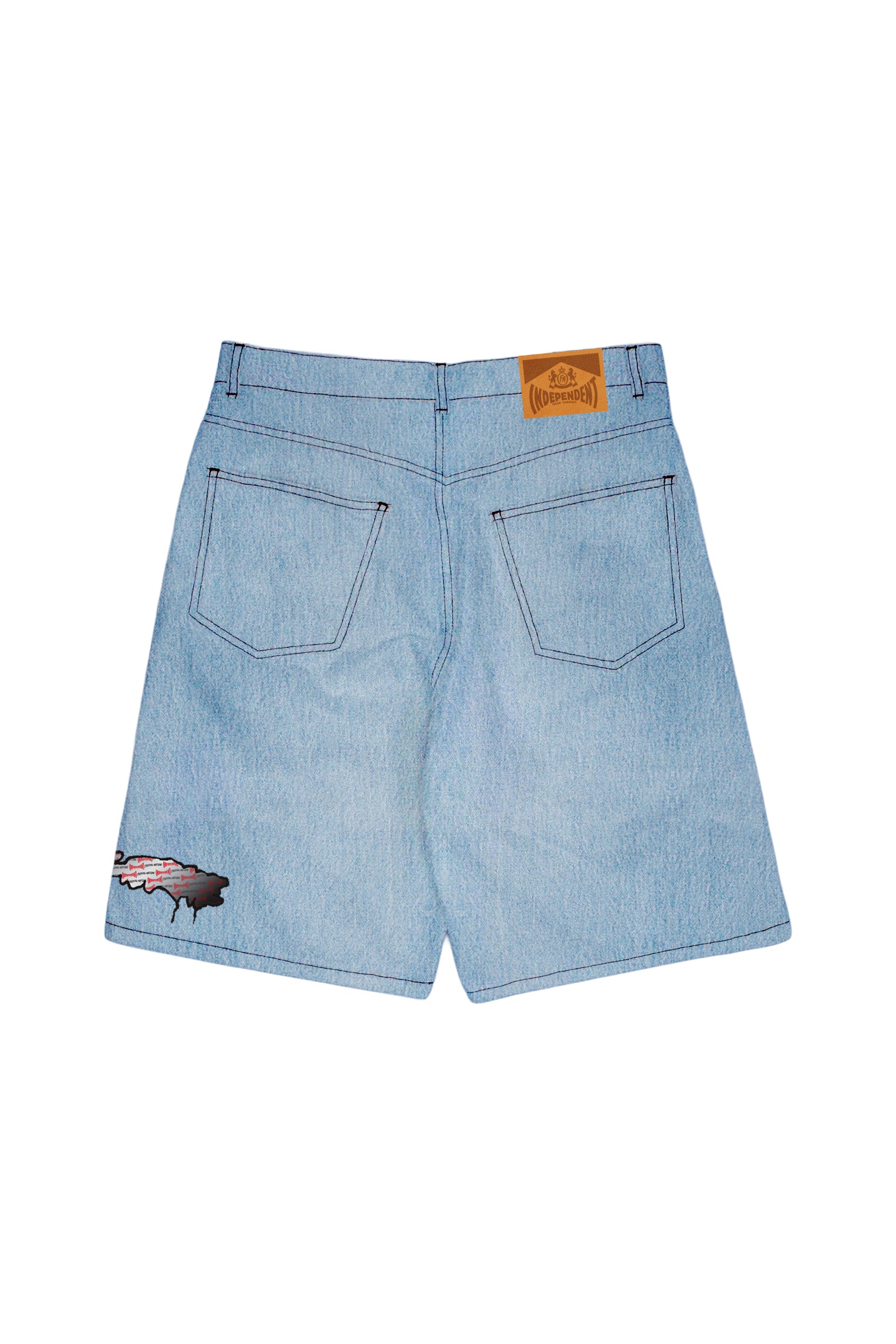 FA X Indy Double Knee Denim Shorts Lt. Indigo – Dogwood Skate Shop