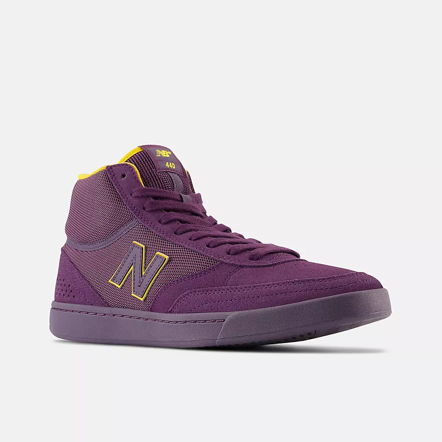 Numeric 440 High Shoe Purp w/Ylw (size options listed)