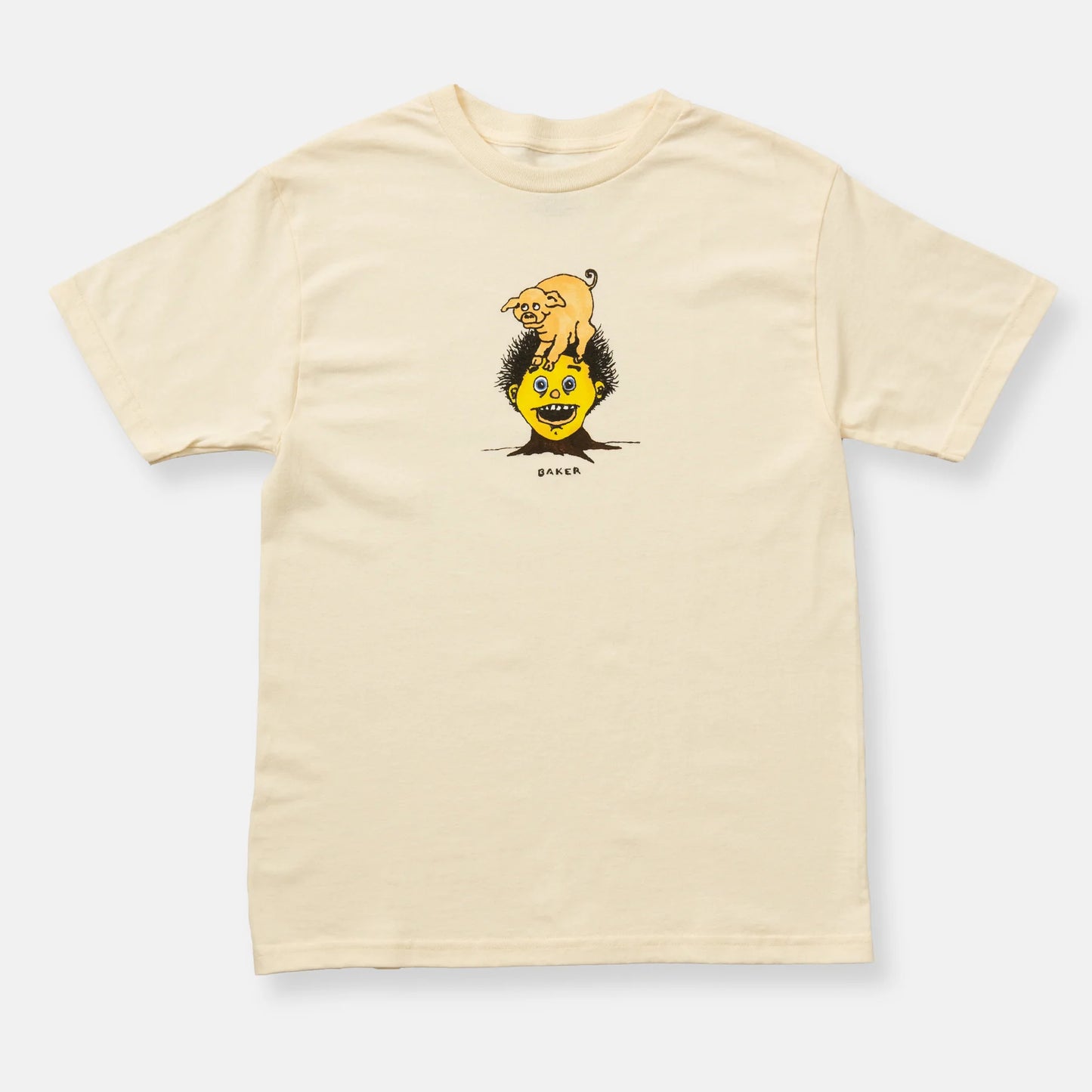 Piggy S/S Tee Shirt Crm(size options listed)