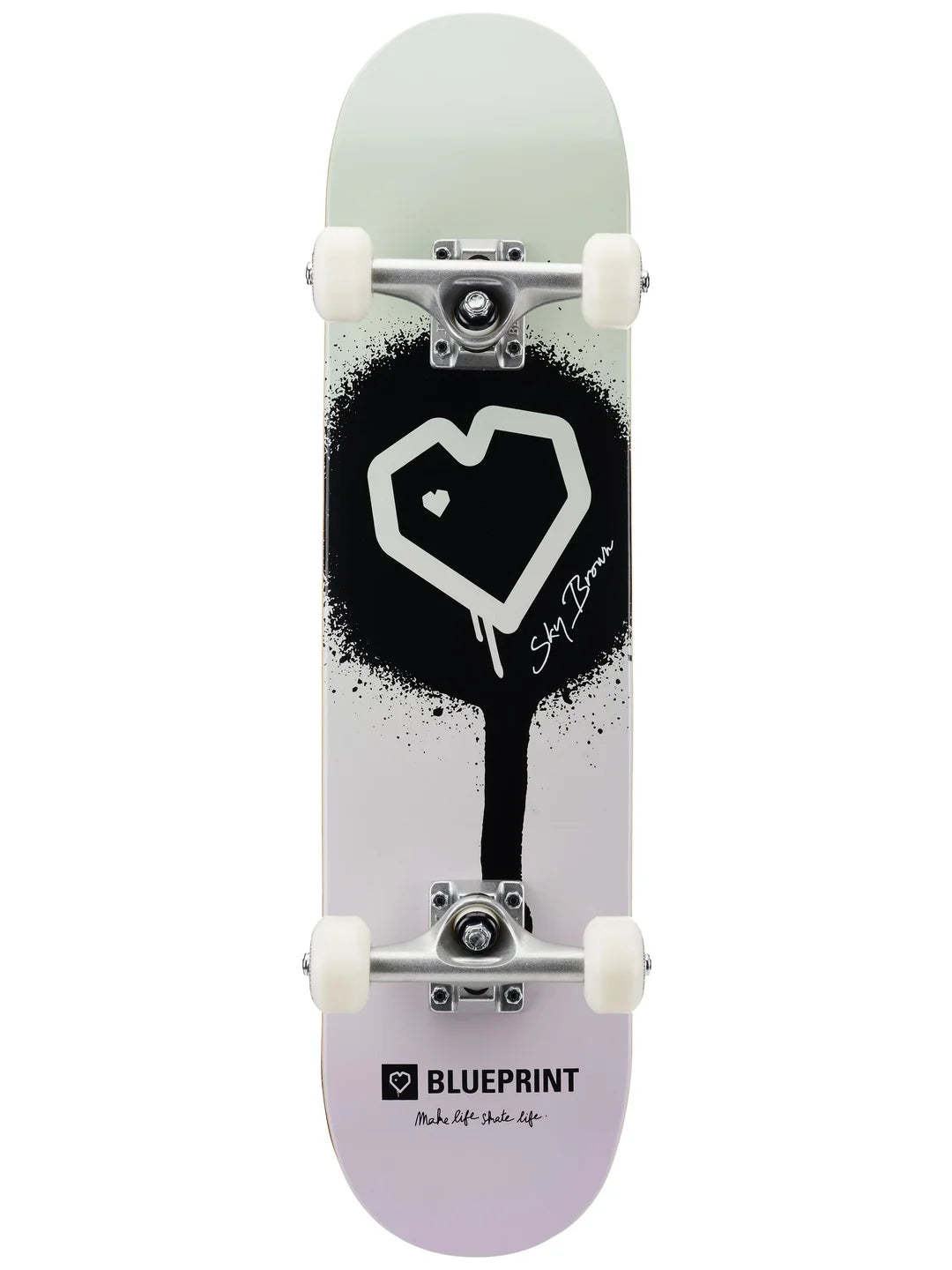 Sky Brown X MLSL Pro Micro Skateboard Complete Pastel Fade 7.0 X 29