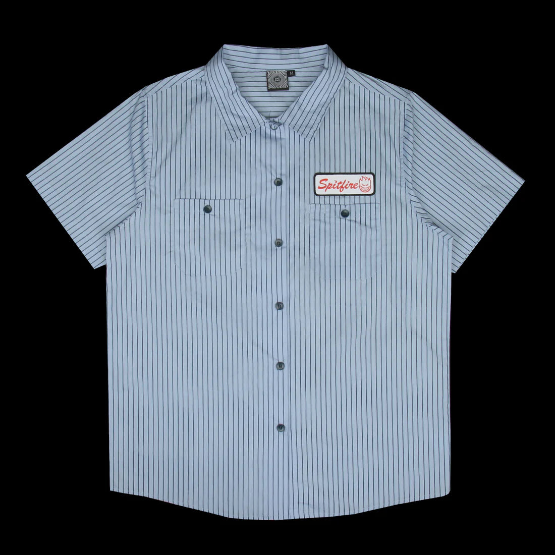 Chrome Venom Buttondown s/s Mechanics Shirt Lt.Blu/Nvy