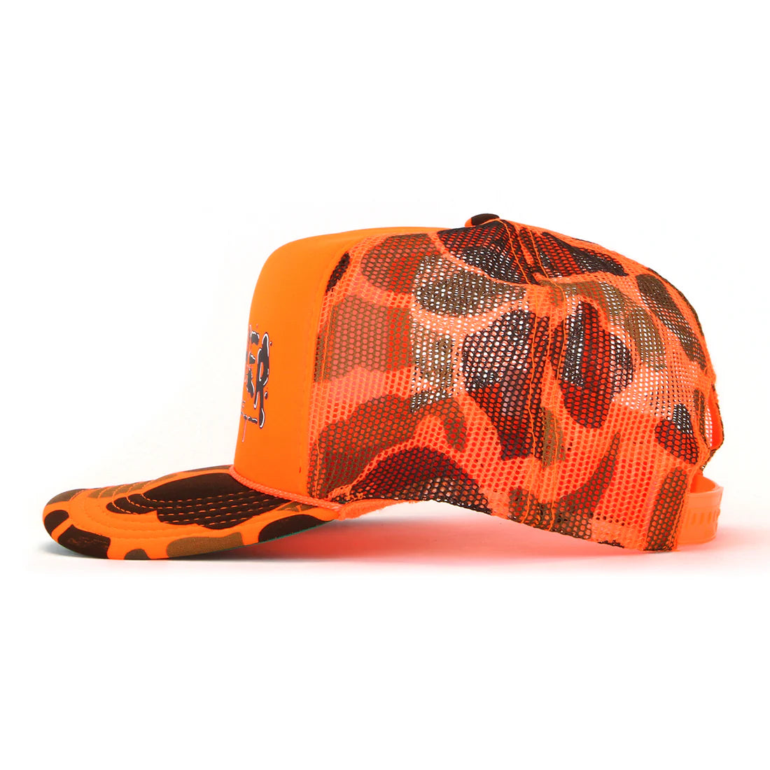 Wet Paint Adjustable Snapback Trucker Hat Org Camo OS
