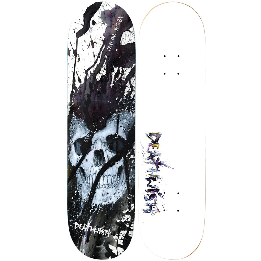 Taylor Kirby Read My Bones Pro Deck 8.5 X 32 Wht Dipped