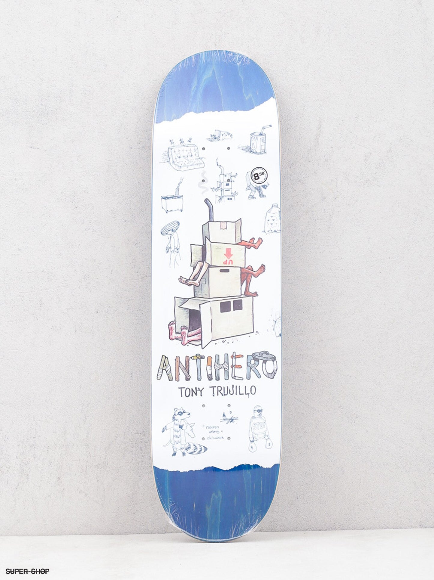 Tony Trujillo Recycling Pro Deck 8.38 X 32.25 Blu Stain