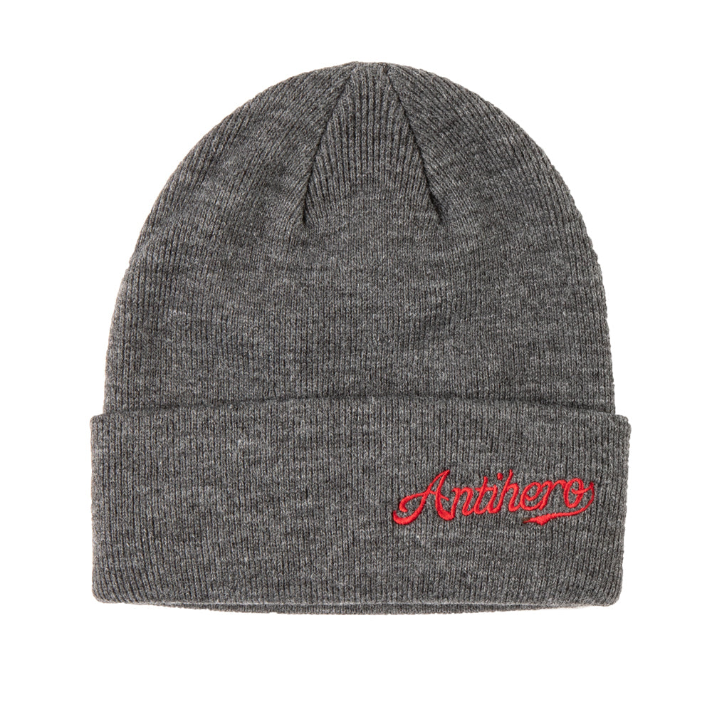 Script Cuff Beanie Chrcl/Red OS