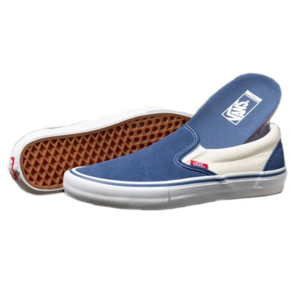 Vans slip on pro navy white Clearance